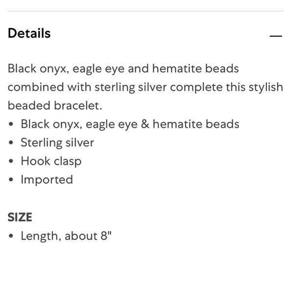 John Hardy Black Onyx, Eagle Eye & Hematite Bracelet - Picture 2 of 6